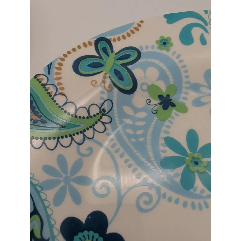 2 Royal Norfolk Blue Green Butterfly Paisley Floral Design Dinner Plate 10” Boho